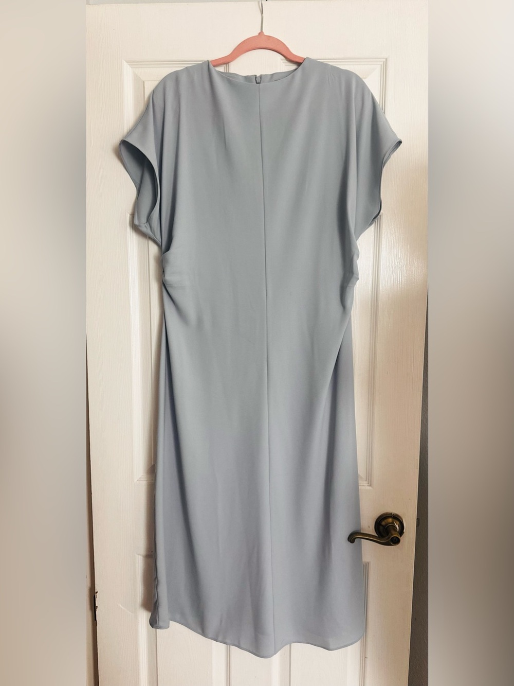 H&M Elegant Light Blue Shift Dress - Women's Classic Silhouette